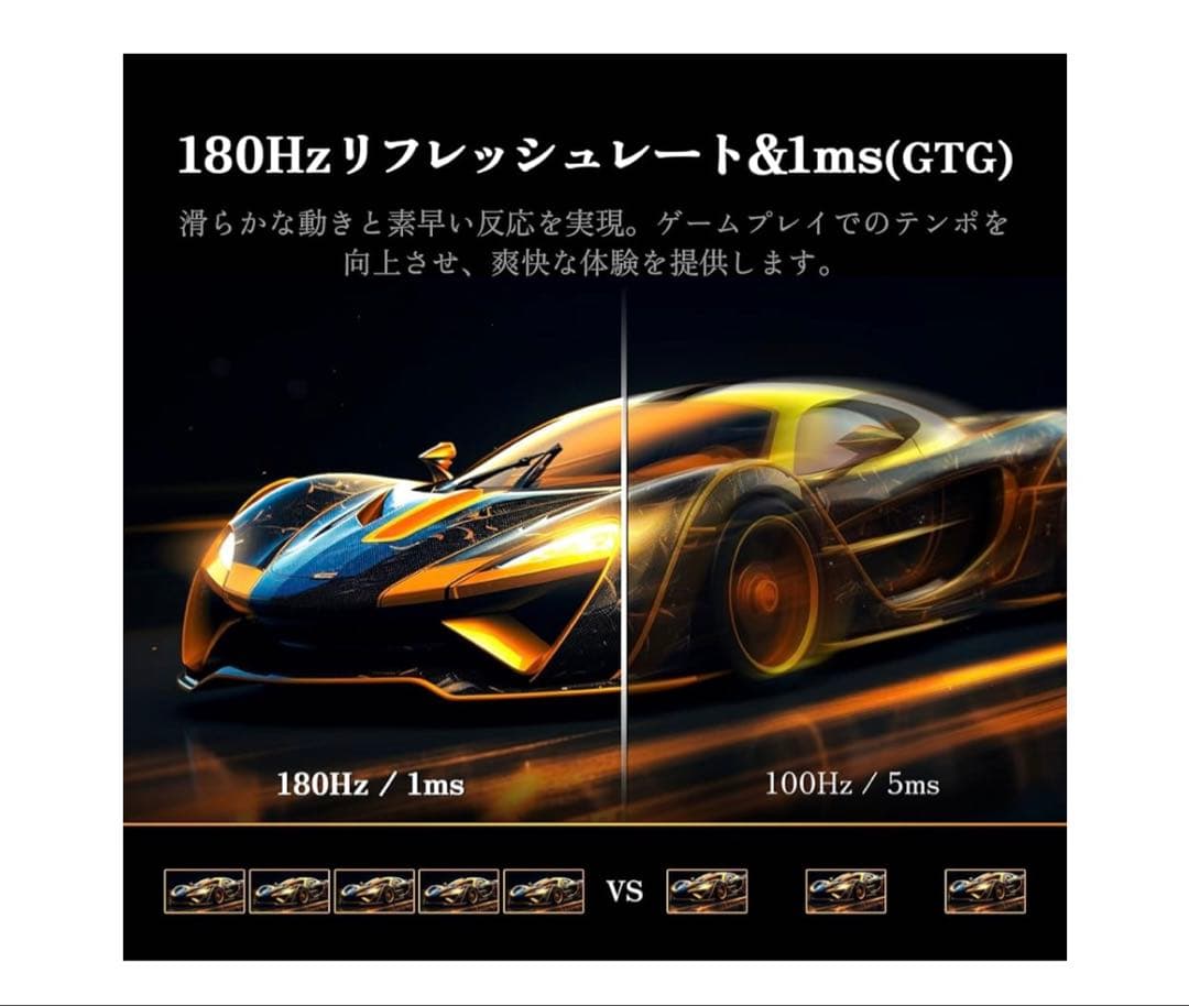 【プロフ必読】innocn 24.5インチ ゲーミングモニター 180Hz