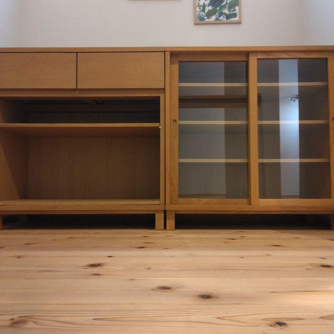 MUJI 無印良品 脚付 木製 キャビネット【廃盤】