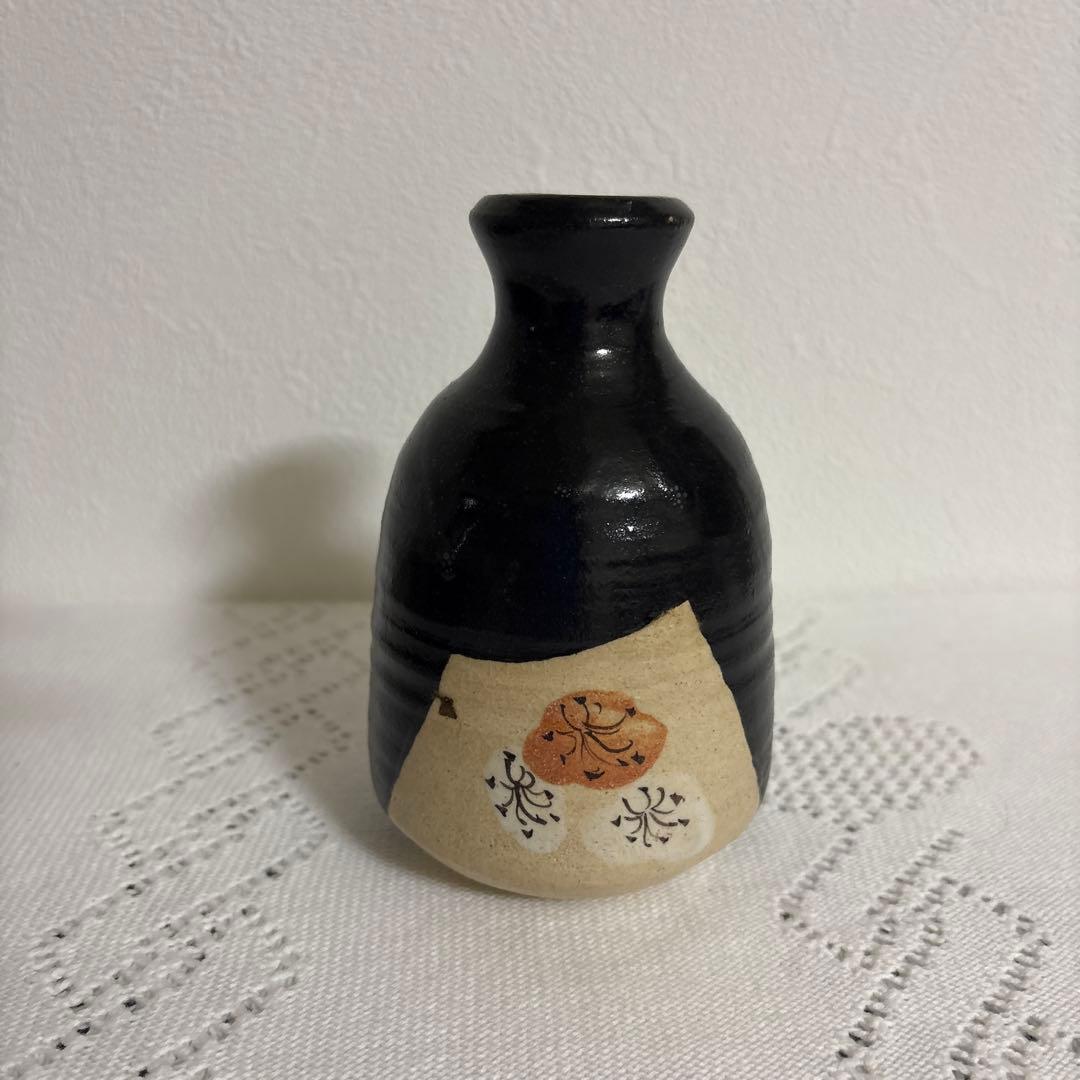 『小壺』陶器製小型花瓶 木箱付き 全長14cm 作者は陶芸家 『加藤釥』さん
