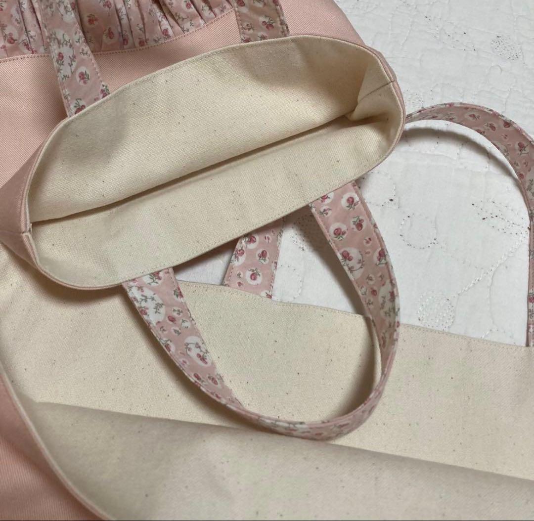 レッスンバッグ　お着替え袋　上靴袋　3点　リバティ　ジョアンナ　いちごラテ　入園