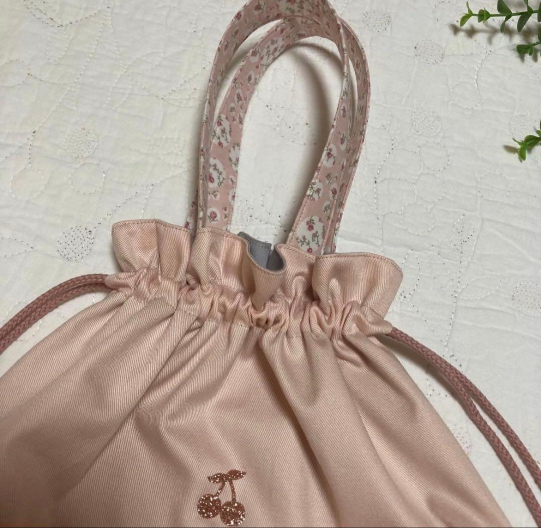 レッスンバッグ　お着替え袋　上靴袋　3点　リバティ　ジョアンナ　いちごラテ　入園