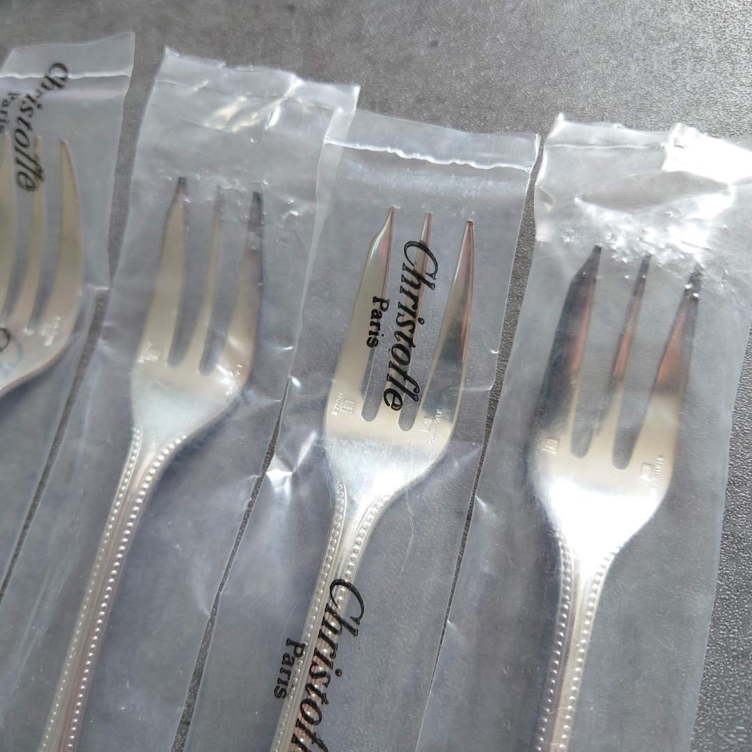 クリストフル パール ケーキフォーク 未開封 6点
