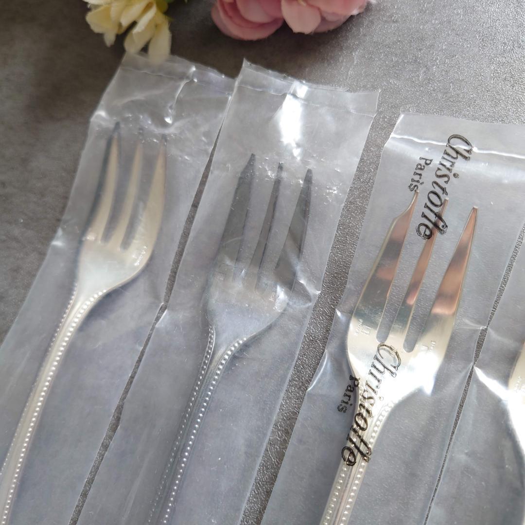 クリストフル パール ケーキフォーク 未開封 6点