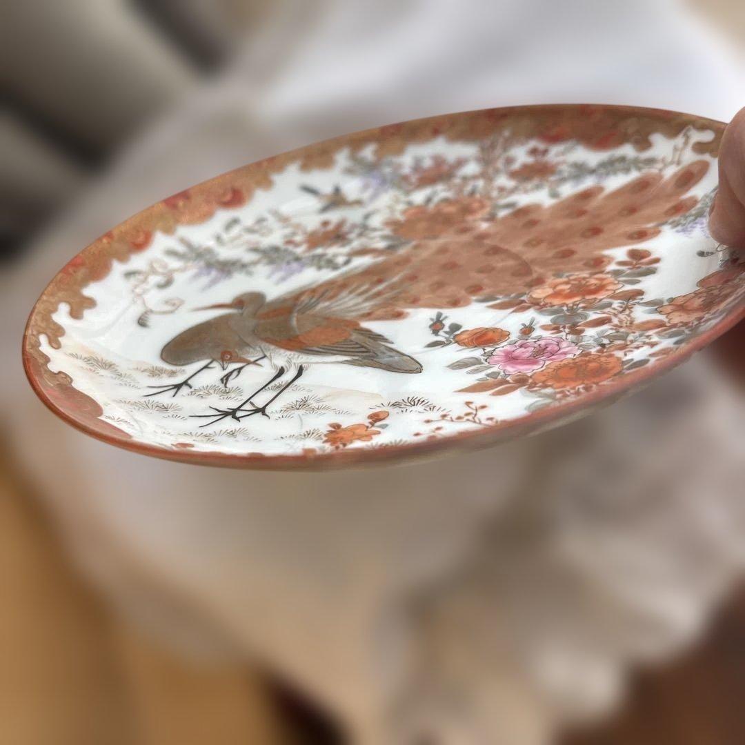 特別出品　逸品　レア里帰りシェービングカップ＆ソーサー綿埜製逸山画九谷　古美術品