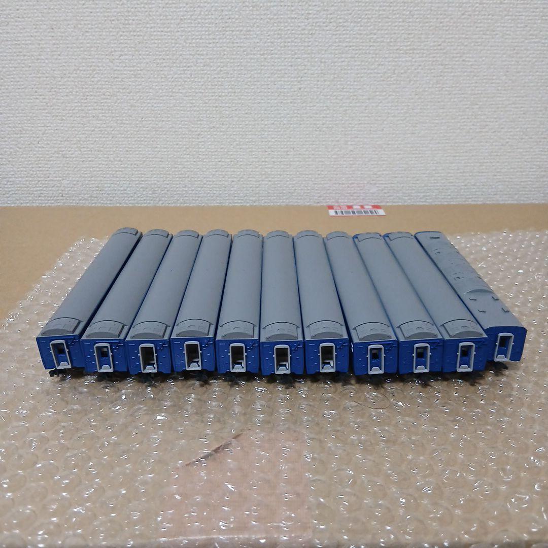 KATO 24系ブルートレイン　11両セット　メッキ帯　室内灯付き　ジャンク