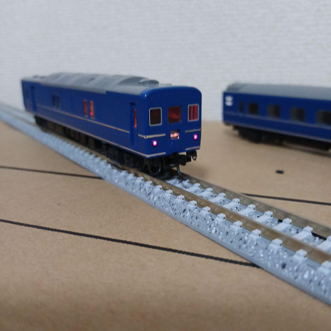 KATO 24系ブルートレイン　11両セット　メッキ帯　室内灯付き　ジャンク