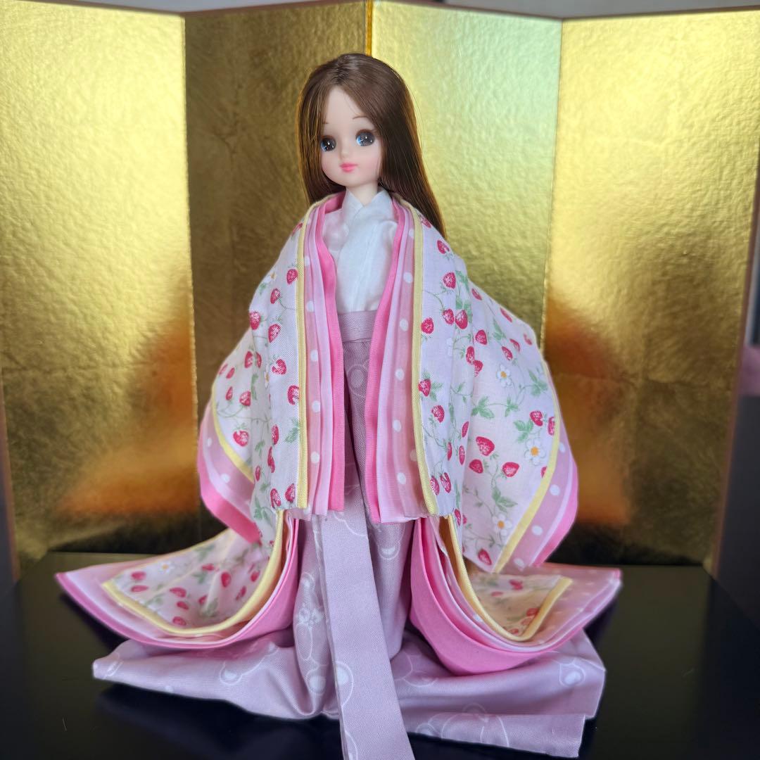 No.321 ミニチュア着物　小袿 ~こうちぎ~十二単　リカちゃん　着せ替え