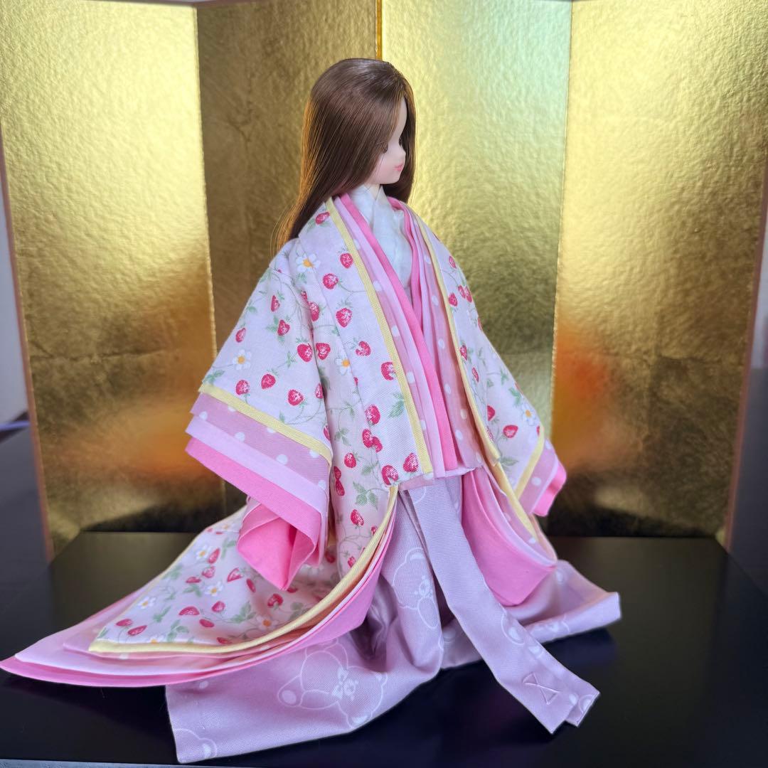 No.321 ミニチュア着物　小袿 ~こうちぎ~十二単　リカちゃん　着せ替え