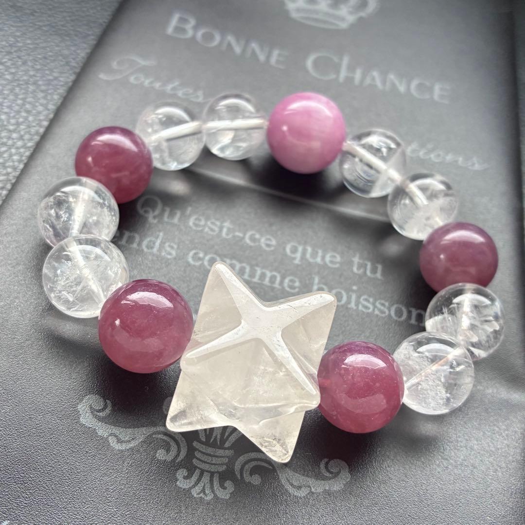 マカバスター水晶とピンクMIX❣️16cm