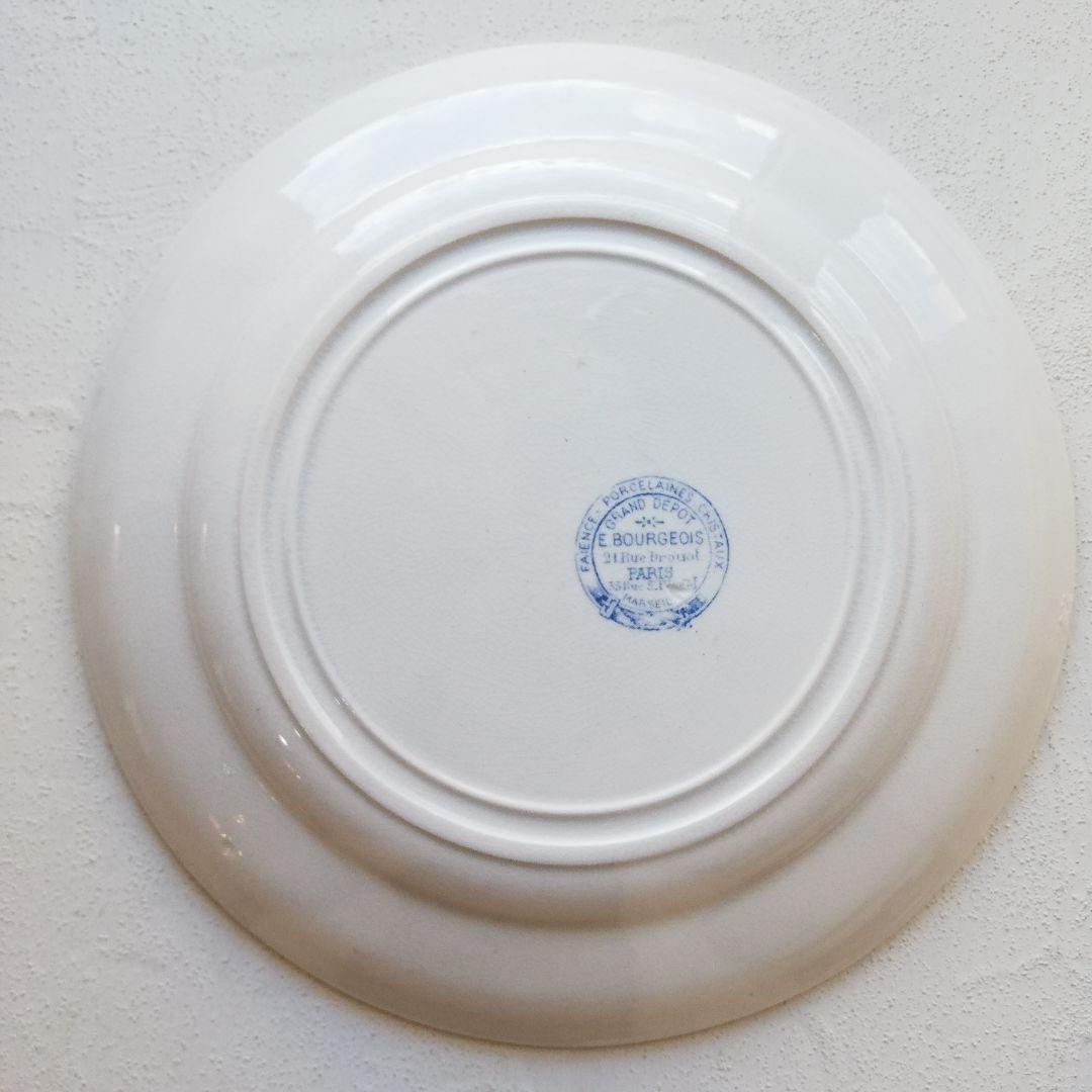 フランス アンティーク　ツバメ　鳥　プレート　平皿