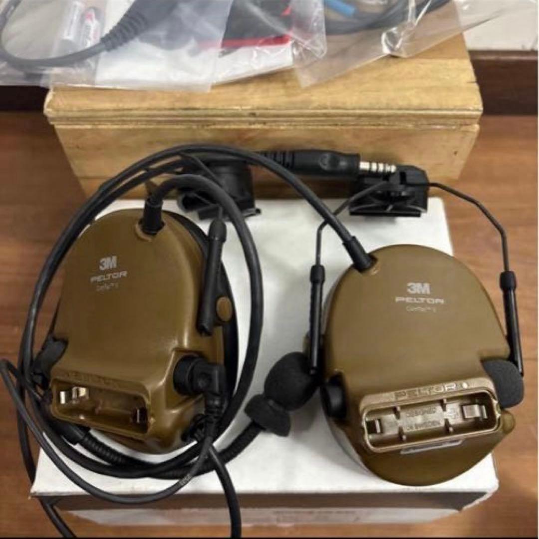 未使用品　米軍　実物　PELTOR COMTAC V ペルター　PTT付き　③