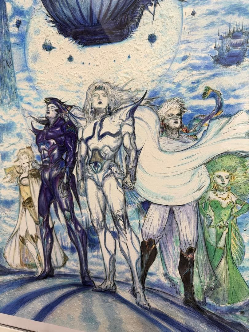 天野喜孝　プレリュード　ミクスドメディア　版画