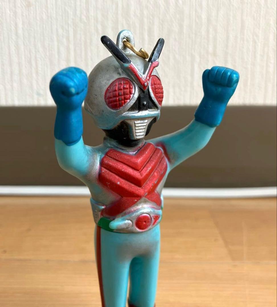 仮面ライダー　X　 ポピー　ミニソフビ　 ペンダント　公開当時品　開封品