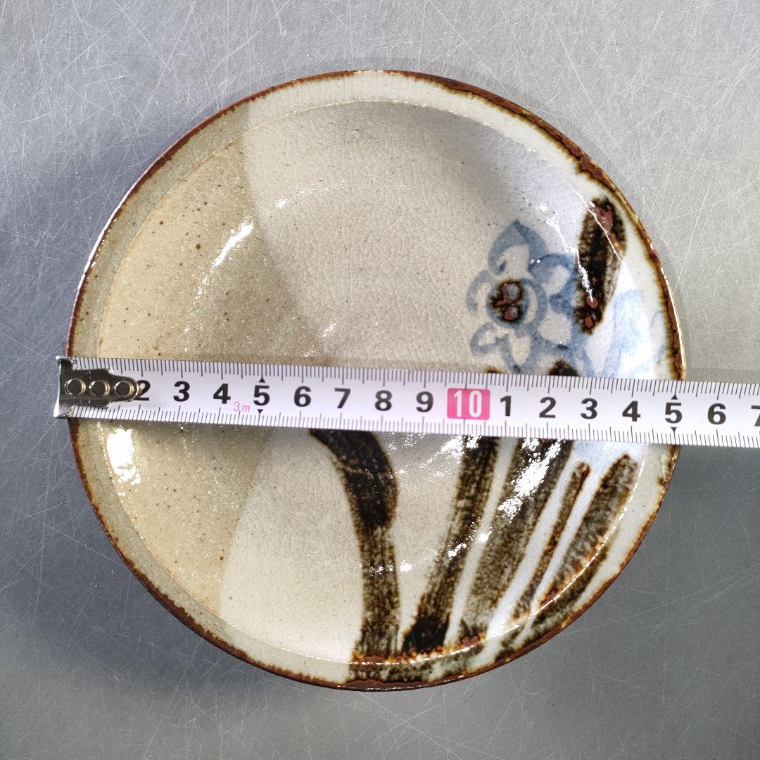 A1256-7/清水六兵衛/花草紋図変皿4客/銘々皿/和食器/飾皿/懐石道具/