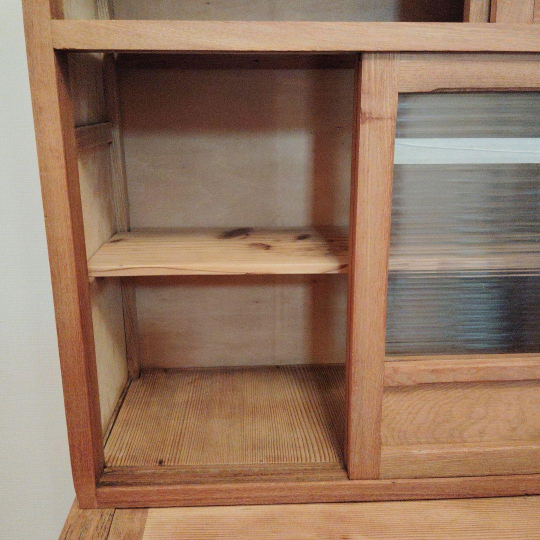 天然木キッチン収納キャビネット