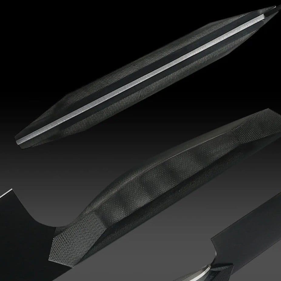 【新作】剣型　高炭素　三徳包丁　G10　ミリタリーグリップ