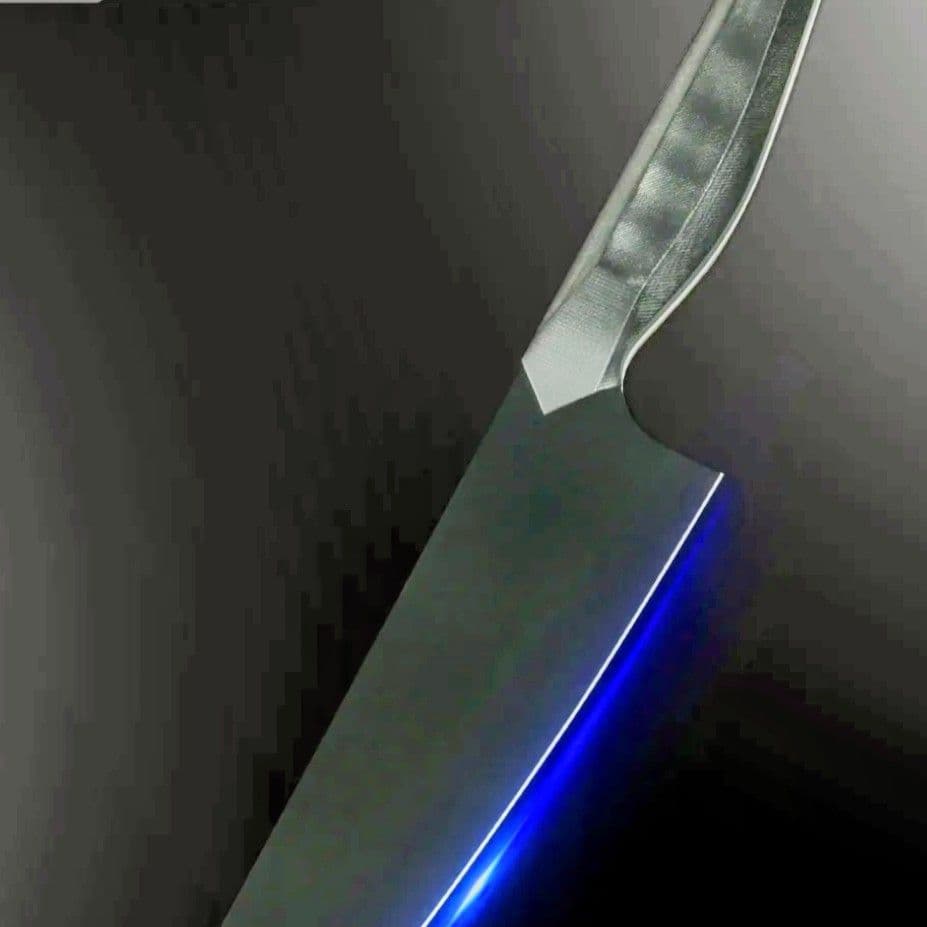 【新作】剣型　高炭素　三徳包丁　G10　ミリタリーグリップ