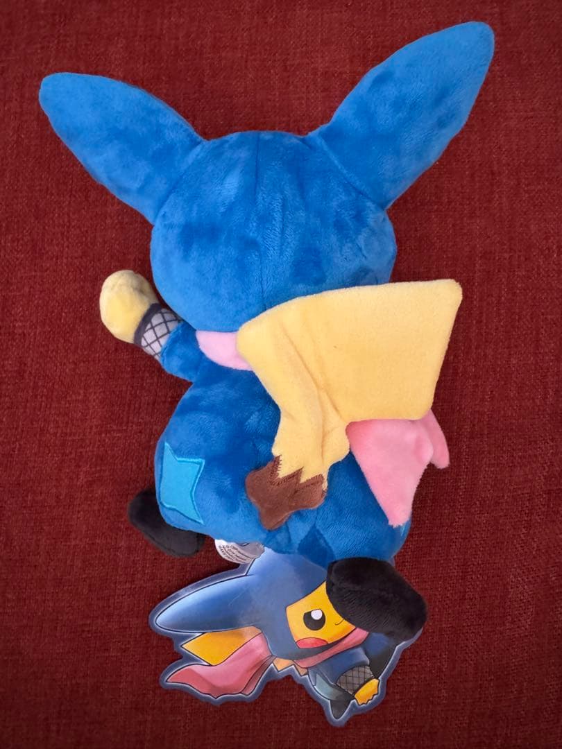 極美品！ポケモンセンタートウキョーDX限定　忍者姿のピカチュウ　紙タグ付き