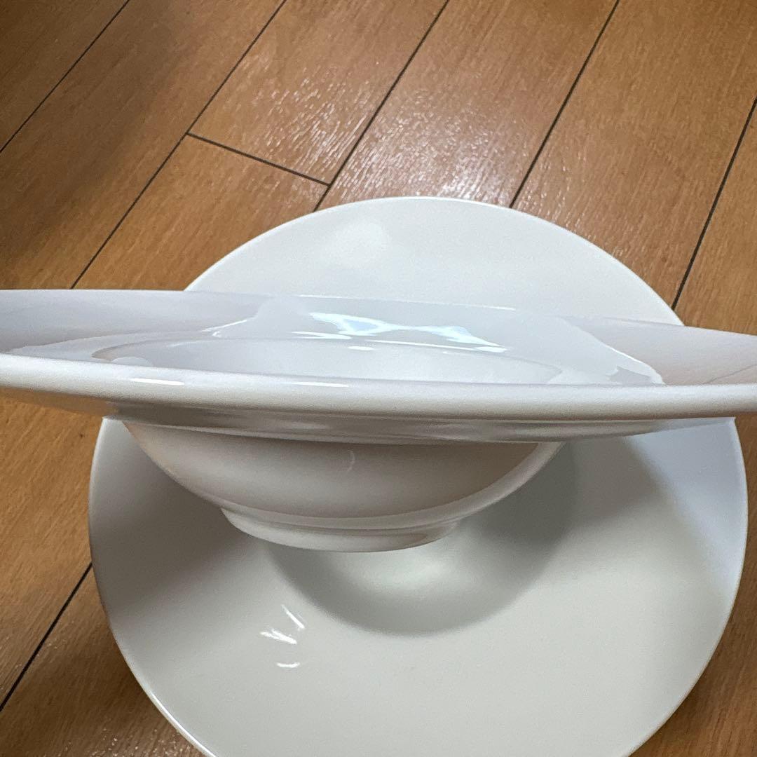 KANESUZU ホワイト　ハット皿　パスタ皿　5枚セット