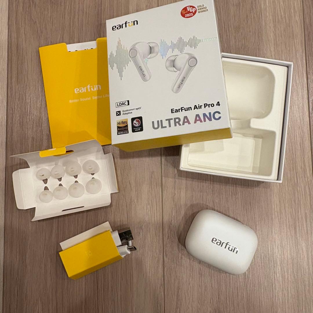 EarFan Air Pro 4 ワイヤレスイヤホン ホワイト 未使用に近い