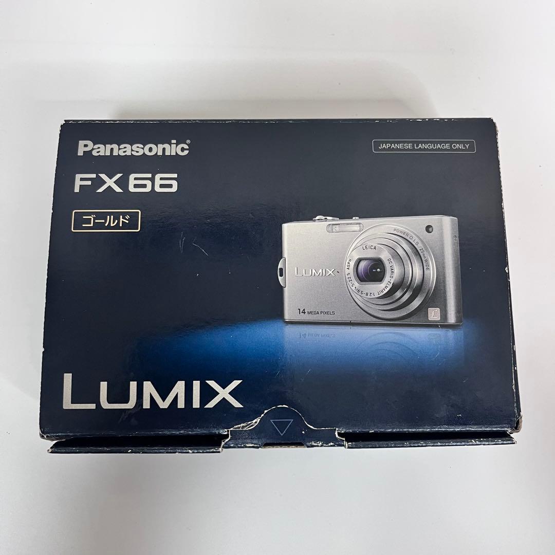 Panasonic DMC-FX66 コンパクトデジタルカメラ ゴールド