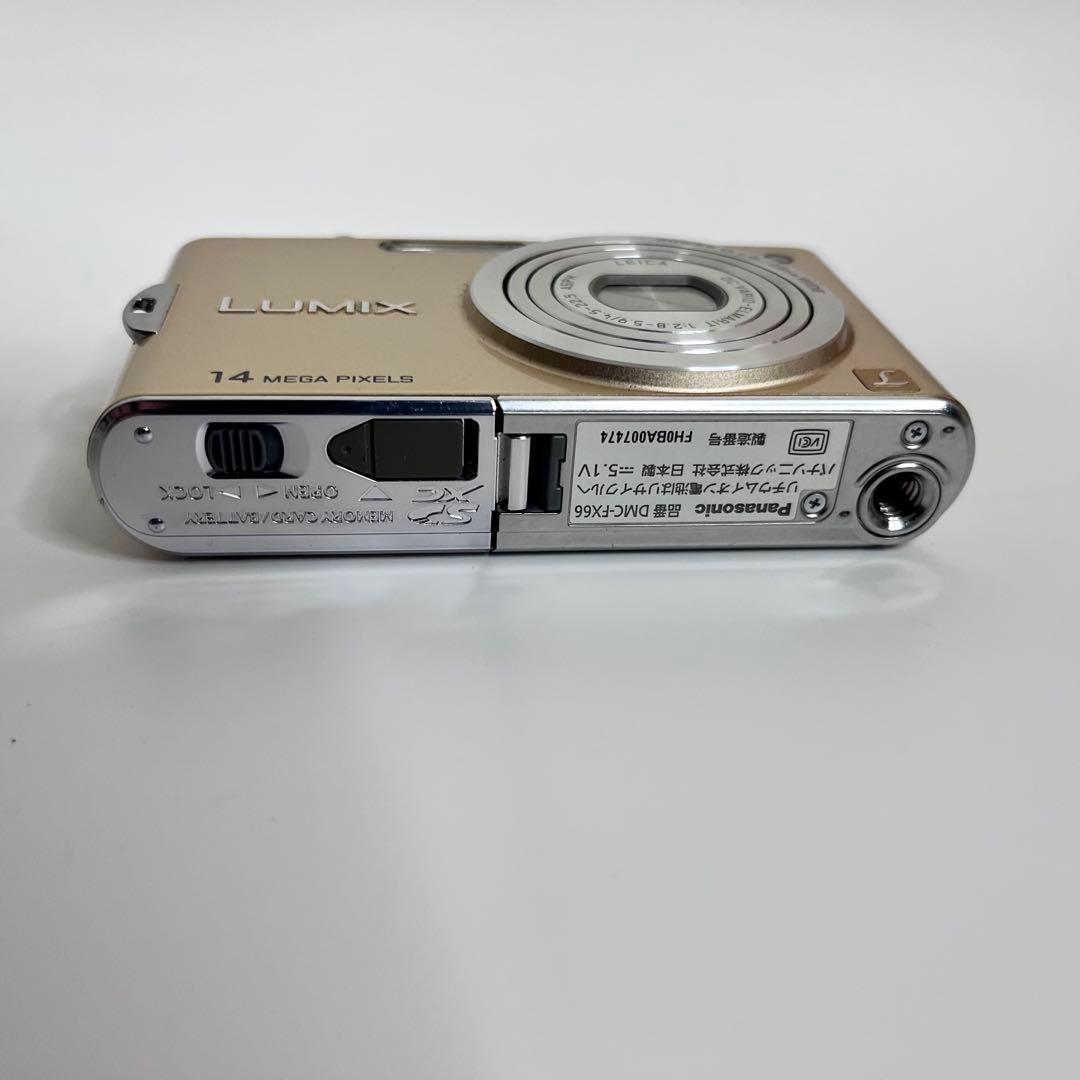 Panasonic DMC-FX66 コンパクトデジタルカメラ ゴールド
