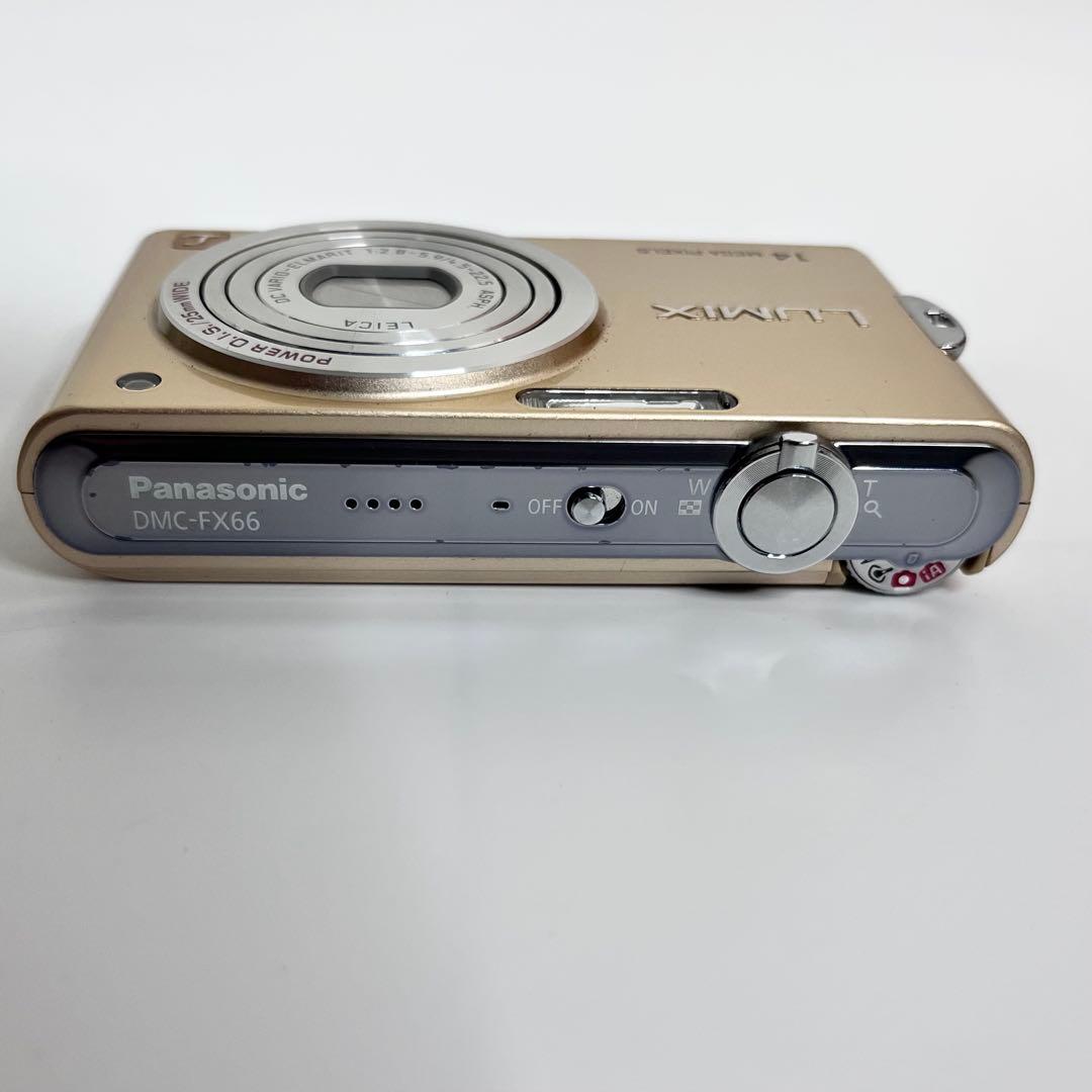 Panasonic DMC-FX66 コンパクトデジタルカメラ ゴールド