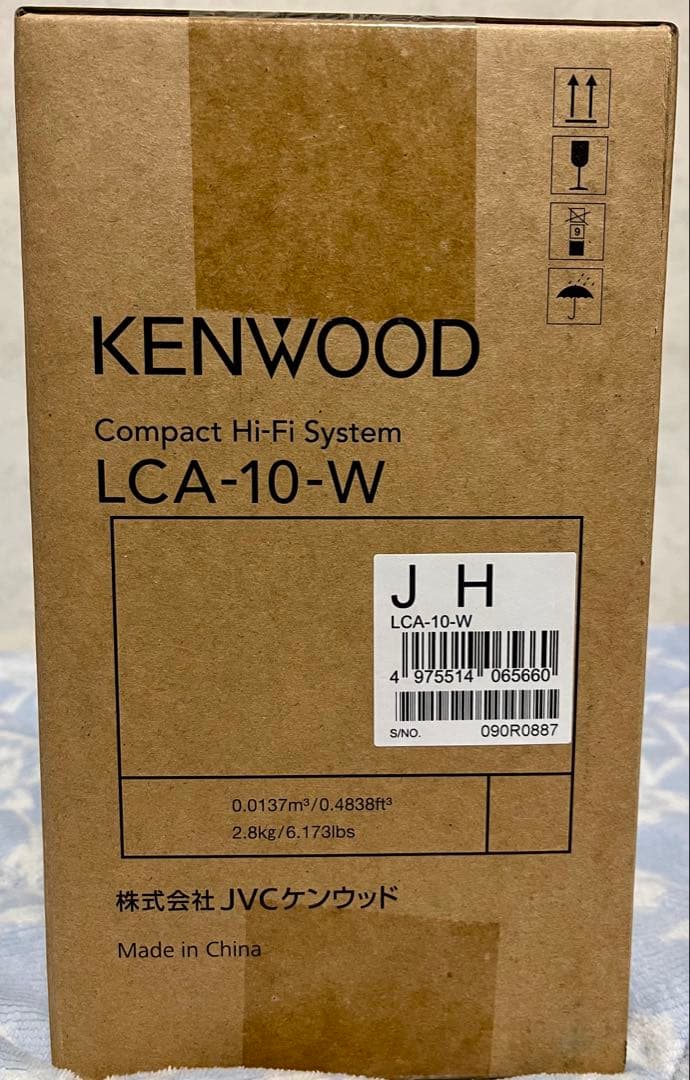 JVCケンウッド KENWOOD LCA-10 コンパクトCDコンポ新品ホワイト