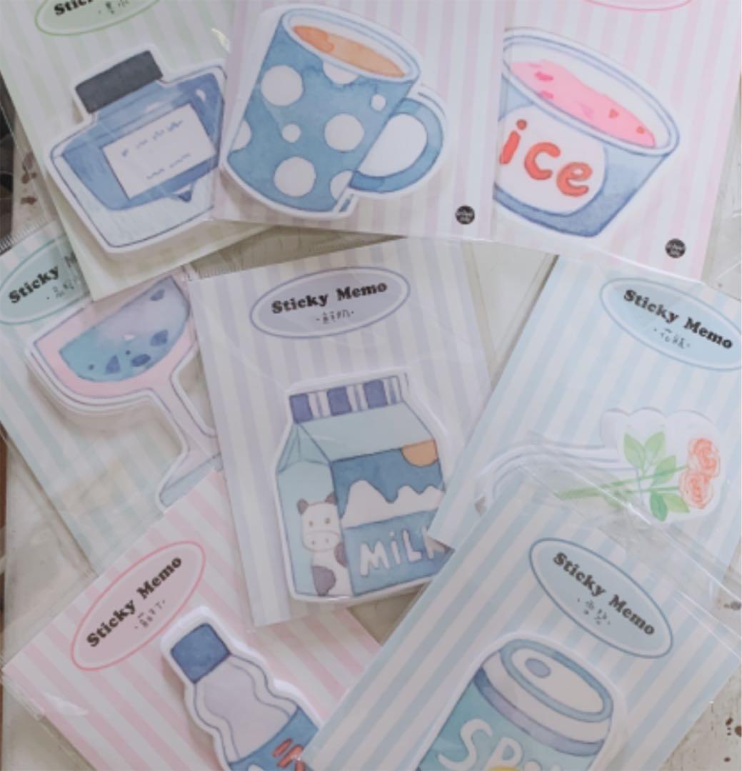 海外紙モノ 海外メモ ダイカットメモセット【か