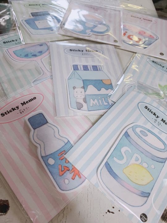 海外紙モノ 海外メモ ダイカットメモセット【か