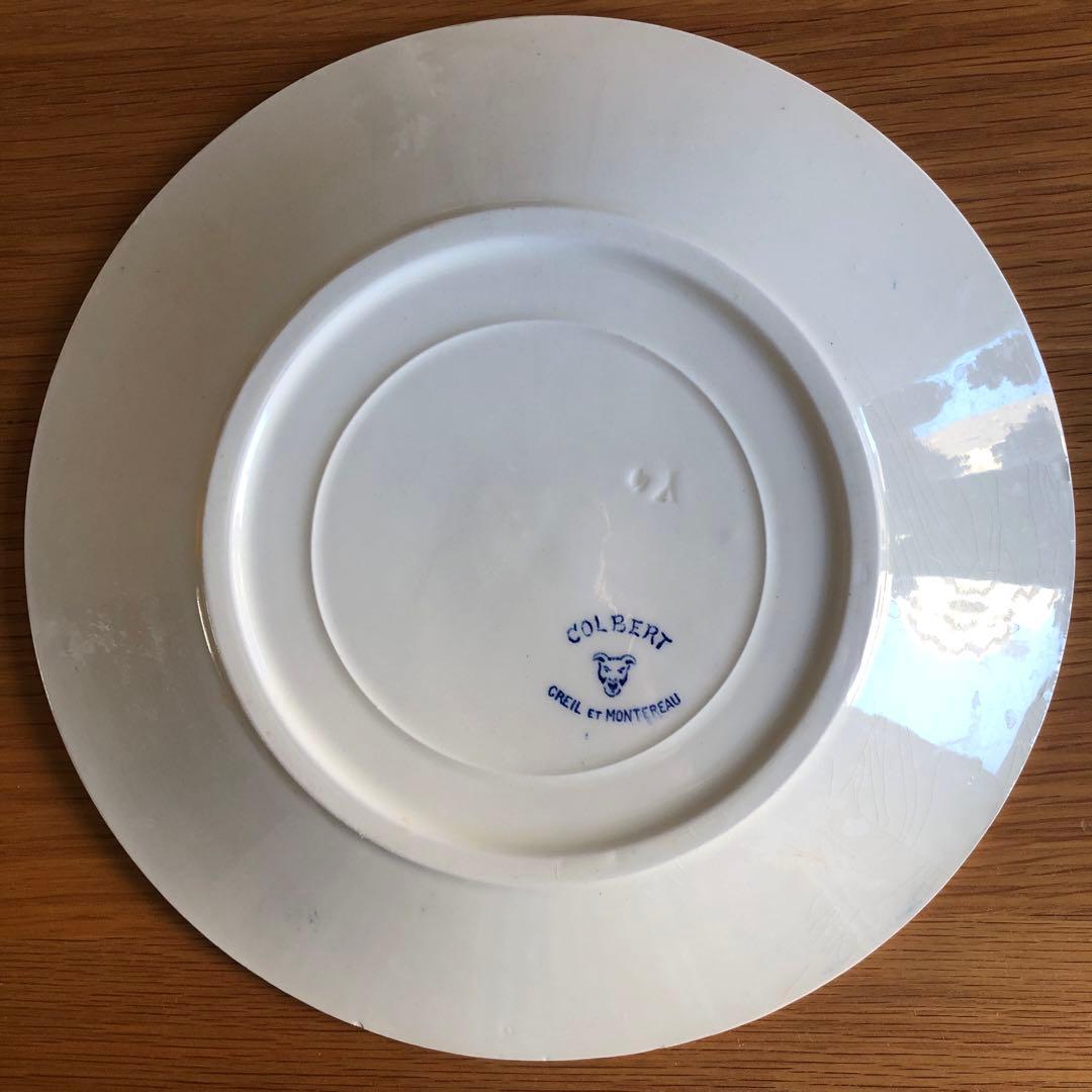 ②Creil et Montereau Colbert 平皿 アンティーク