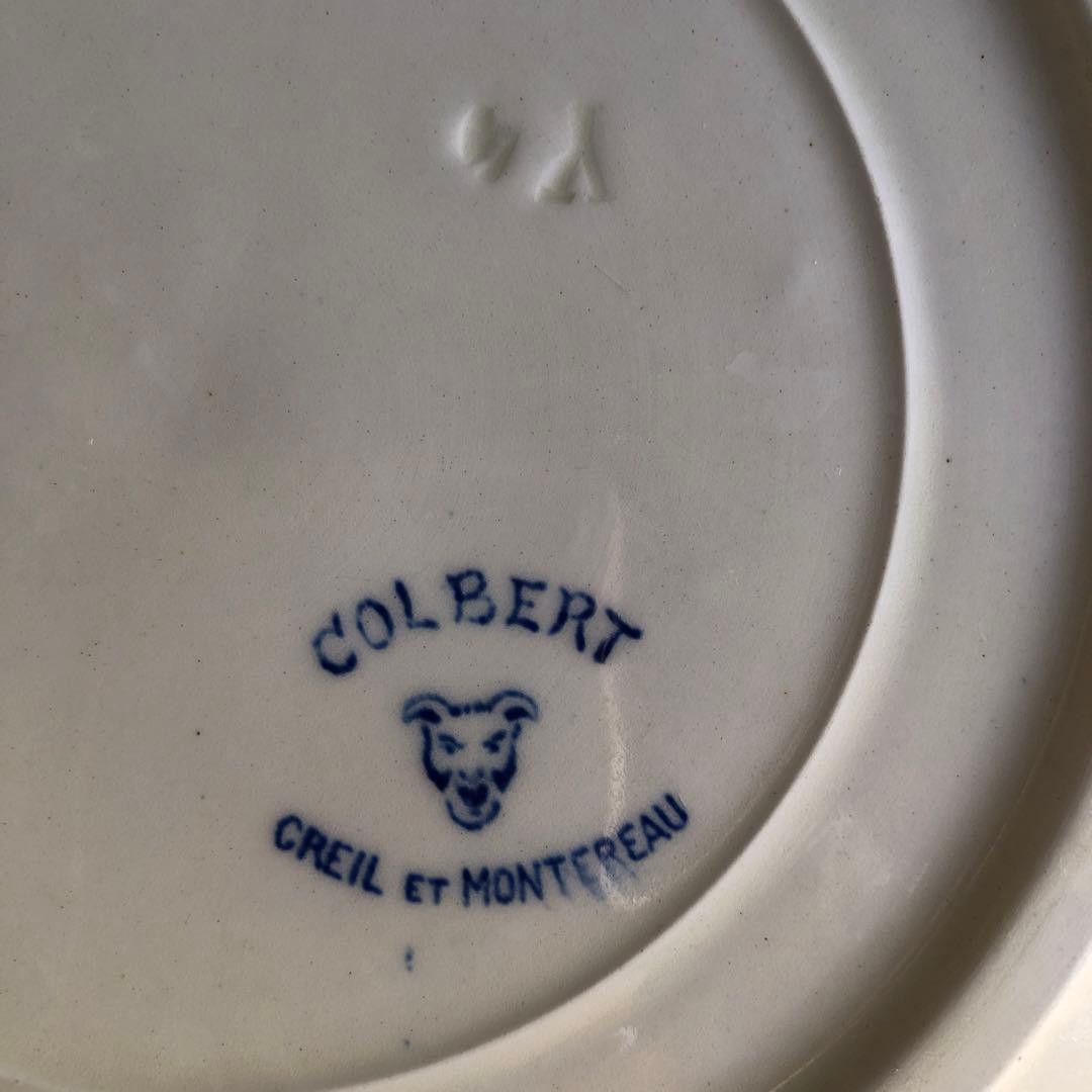 ②Creil et Montereau Colbert 平皿 アンティーク