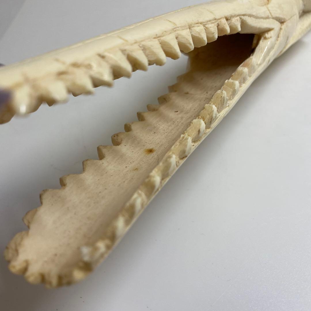 専用　極上　ワニ　置物　トヒニ　873g 東S8-0401☆2F