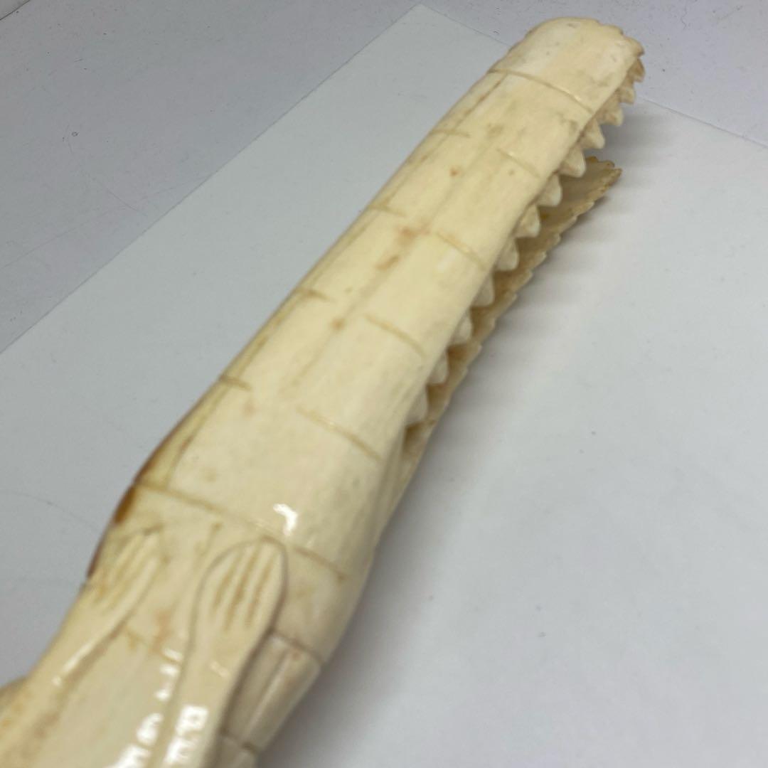 専用　極上　ワニ　置物　トヒニ　873g 東S8-0401☆2F