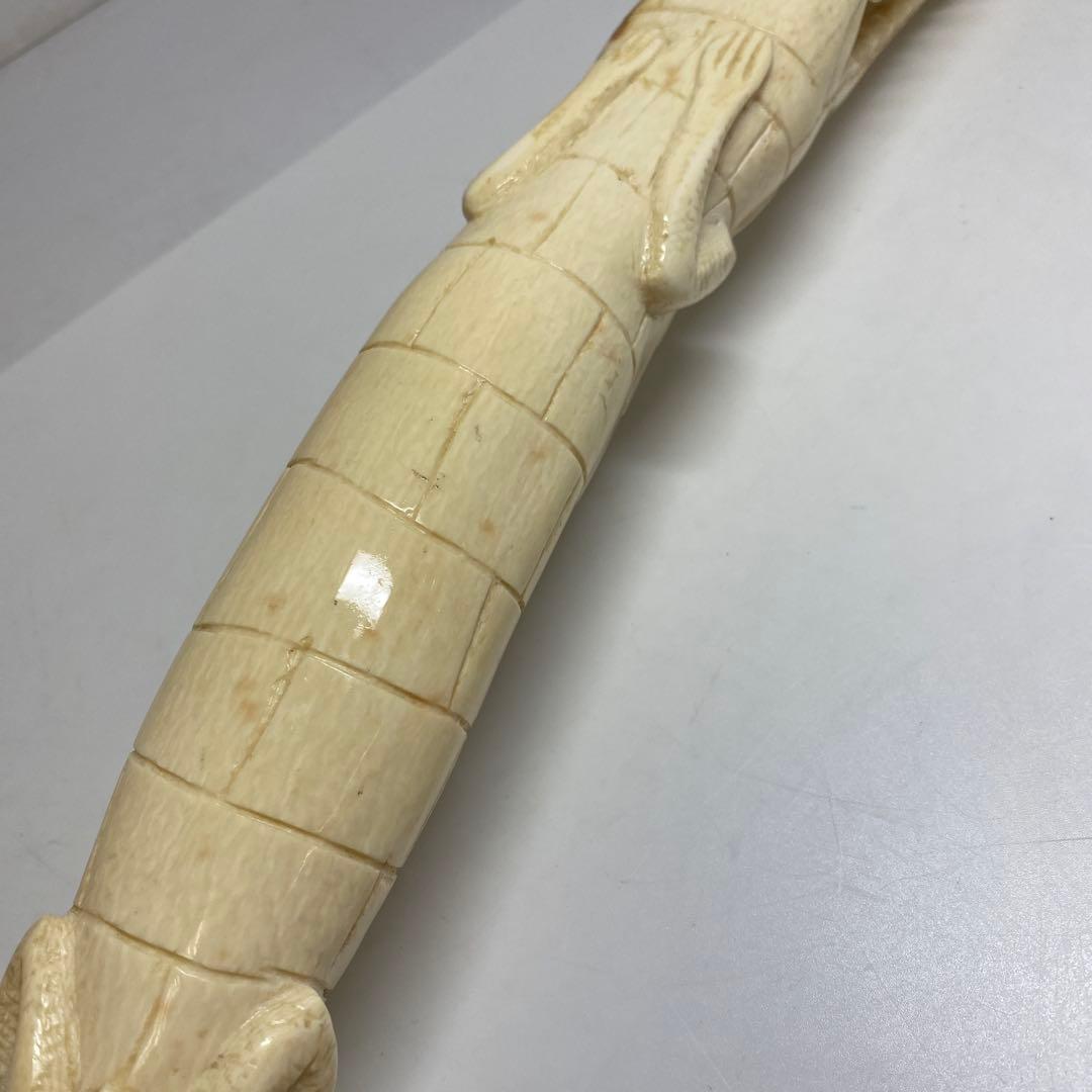 専用　極上　ワニ　置物　トヒニ　873g 東S8-0401☆2F