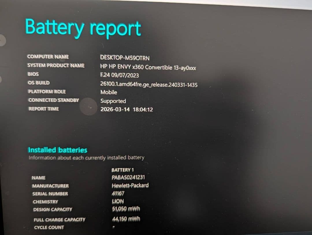 【美品】HP ノートPC ENVY X360 13