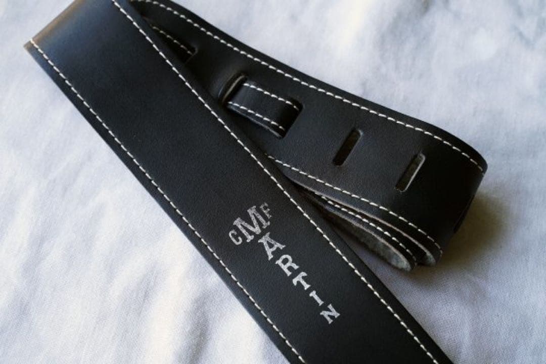 桜井着 Martin マーチン レザーギターストラップ ブラック