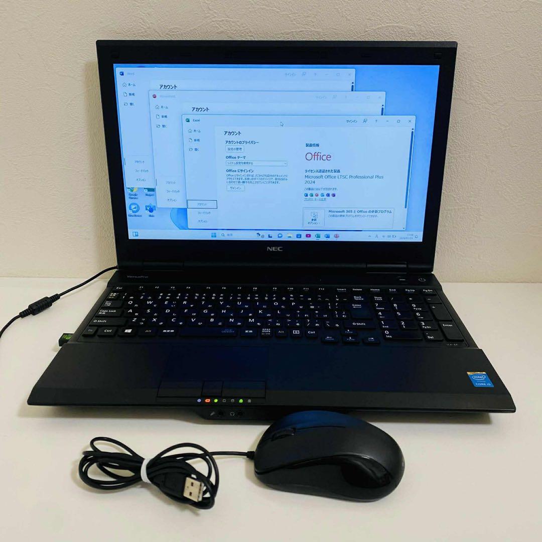 Y64 NECノートパソコン i5メモリ8G高速SSDサクサクWindows11