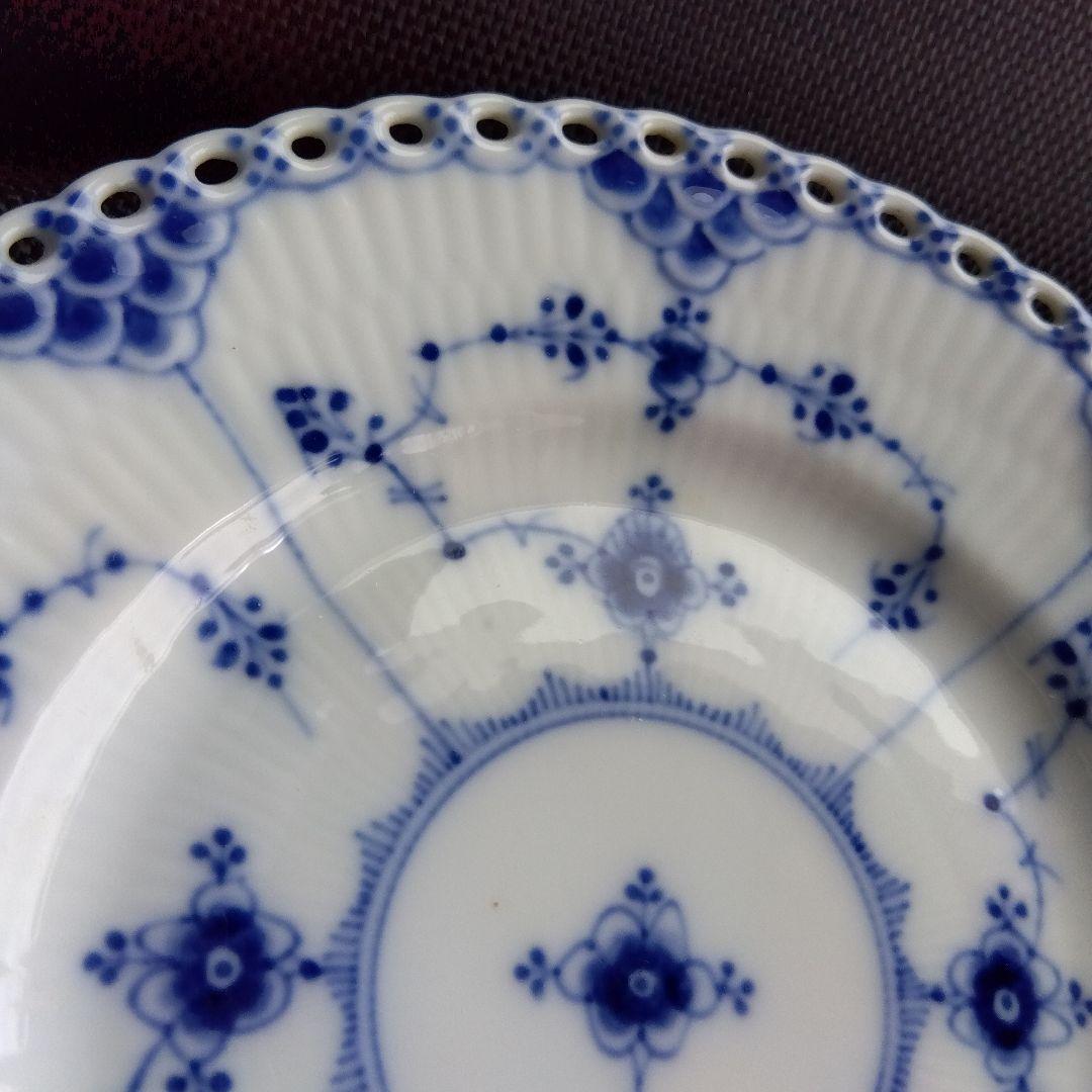 ロイヤルコペンハーゲン フルレース ブルーフルーテッド 　プレート