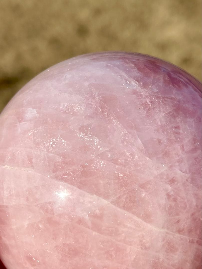 超大玉1kg❣️⭐️ローズクオーツ❤︎スフィア　ラブ　 愛情　⭐️