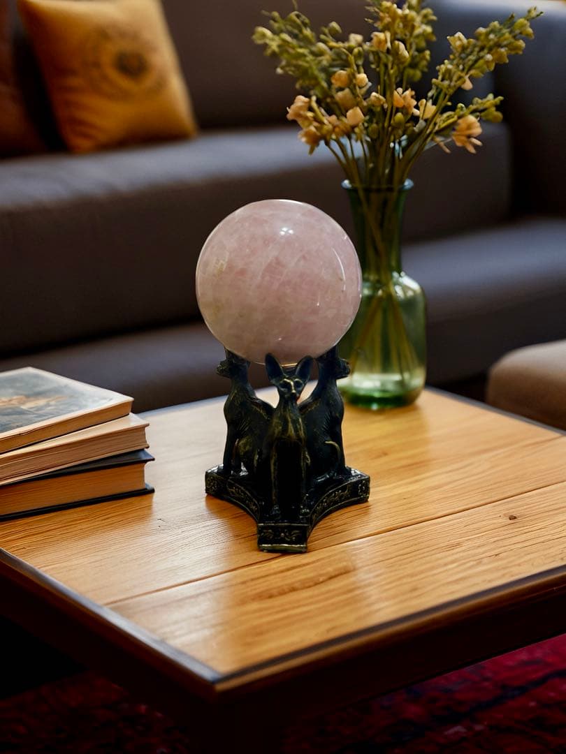 超大玉1kg❣️⭐️ローズクオーツ❤︎スフィア　ラブ　 愛情　⭐️