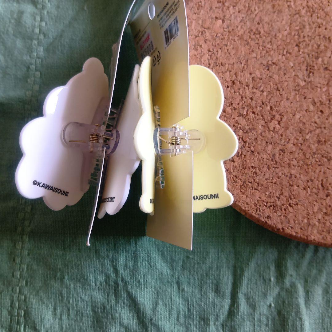 韓国限定　んぽちゃむ　きみまろ　ヘアクリップ（約8センチ）