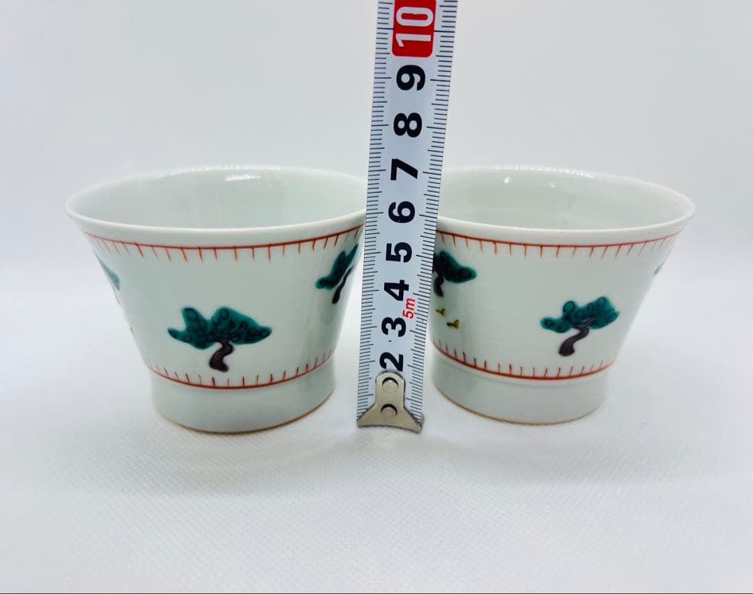 【新品】　工房あめつち　色絵　松広東碗　2個セット