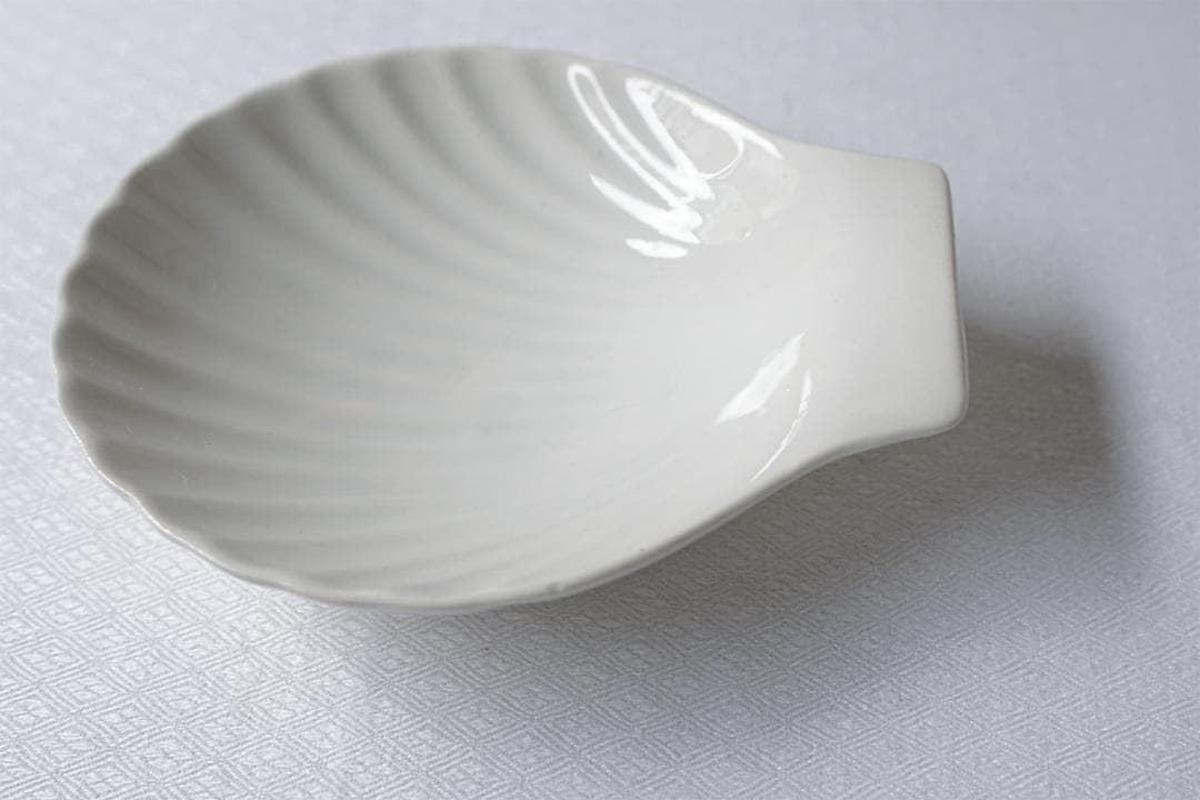 フランスアンティーク　サルグミンヌ　シェル型　小皿　11.5cm　#2