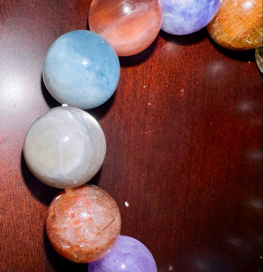 天然石多宝ブレスレット　内径16cm