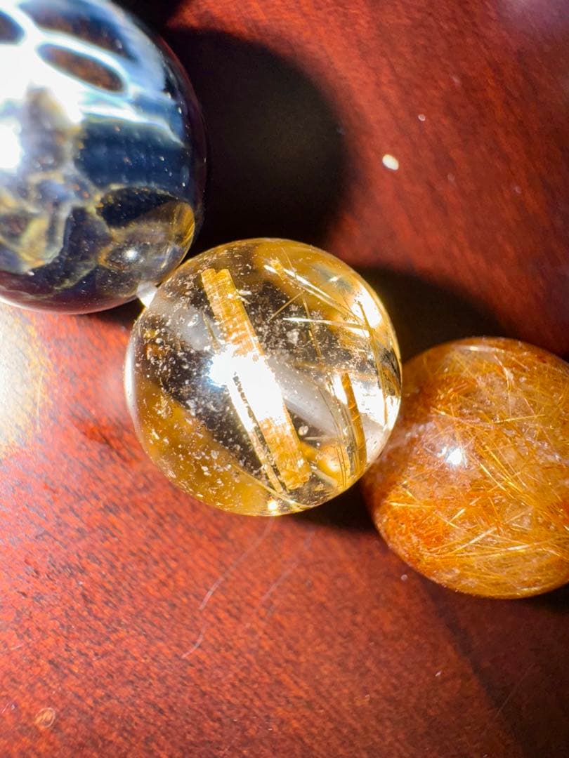 天然石多宝ブレスレット　内径16cm