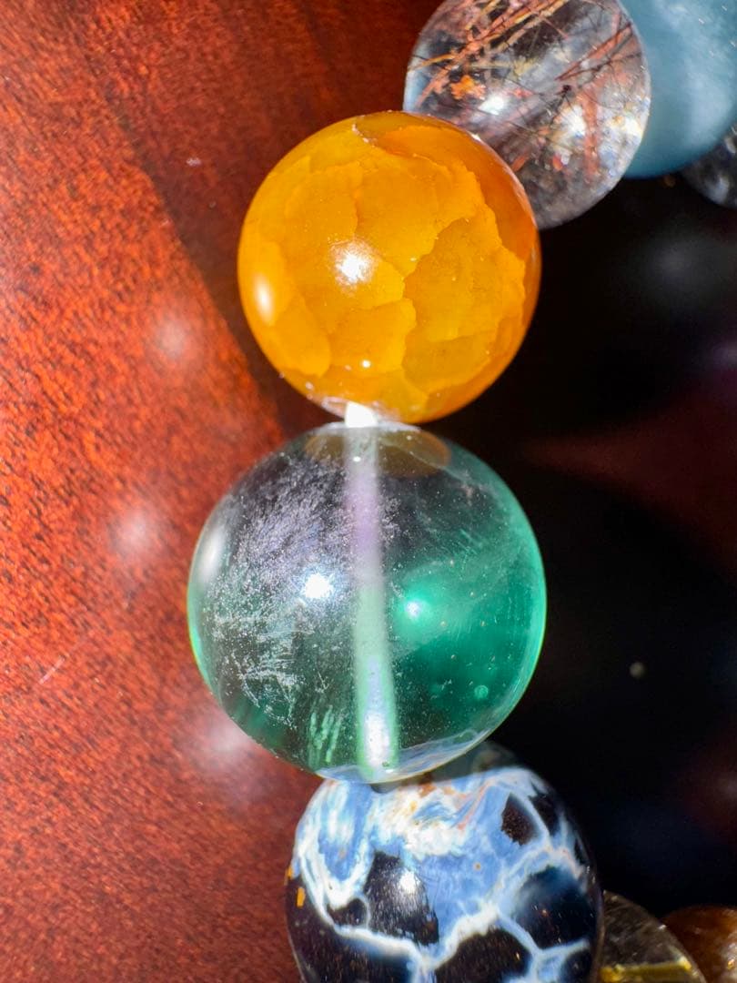 天然石多宝ブレスレット　内径16cm