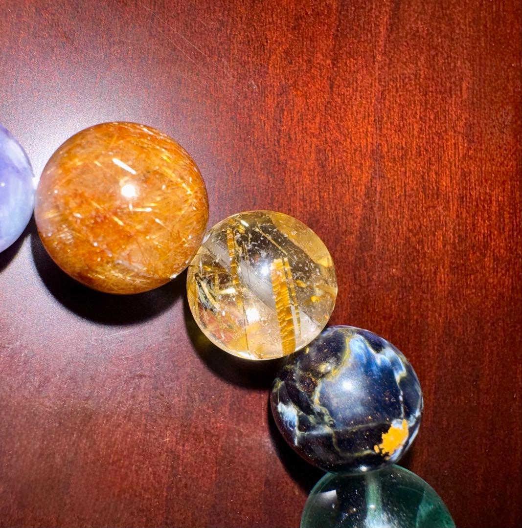 天然石多宝ブレスレット　内径16cm