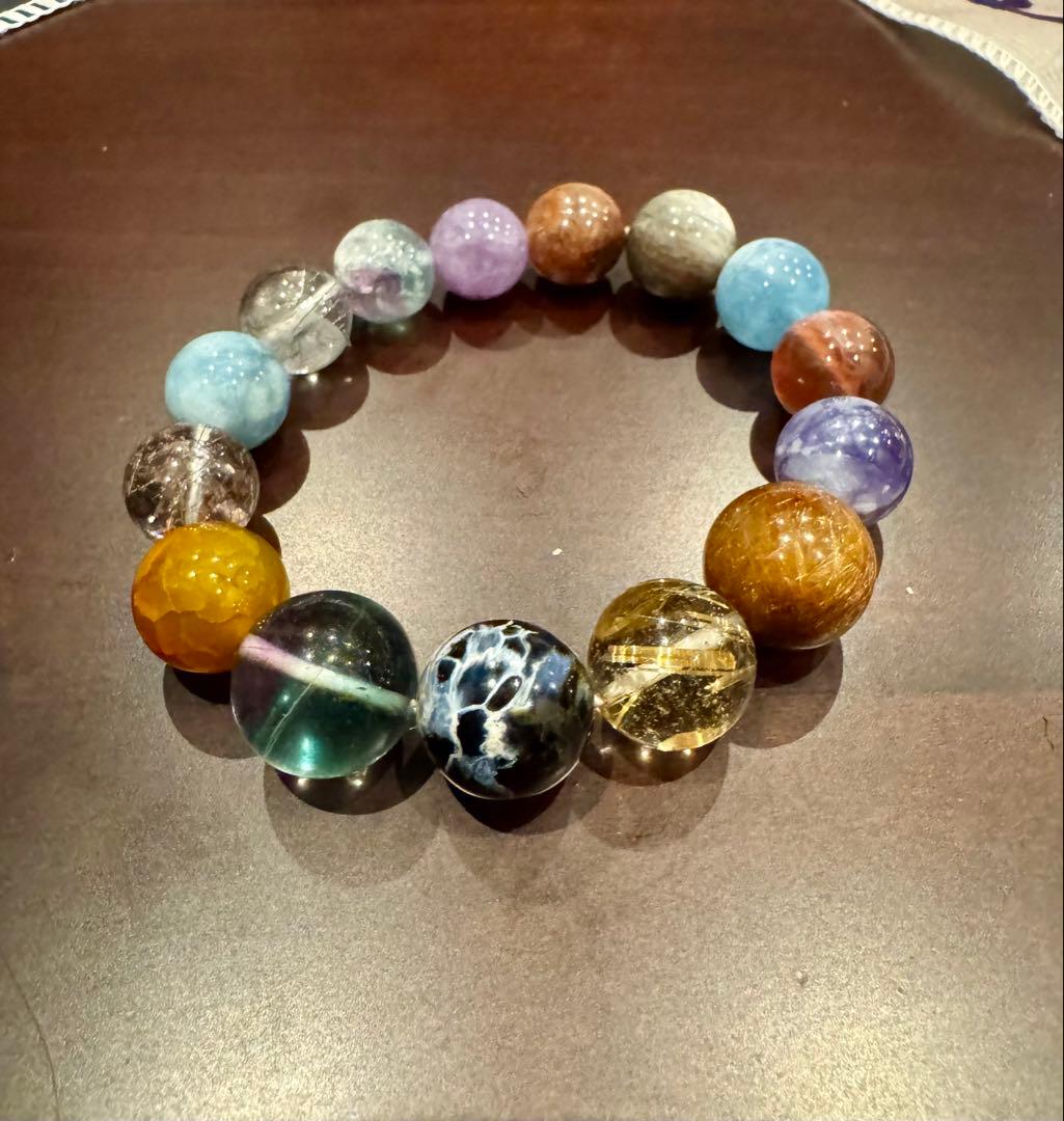 天然石多宝ブレスレット　内径16cm