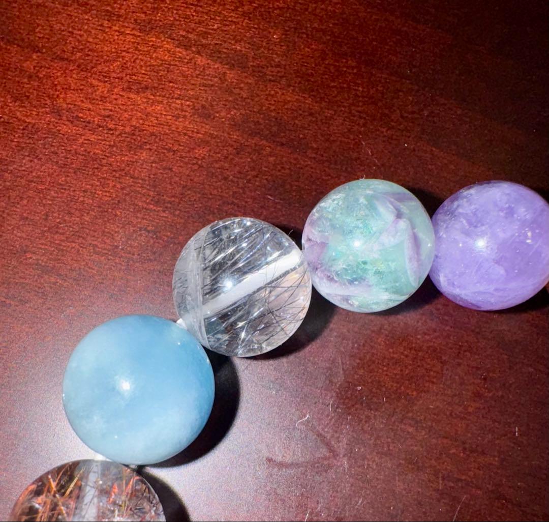 天然石多宝ブレスレット　内径16cm